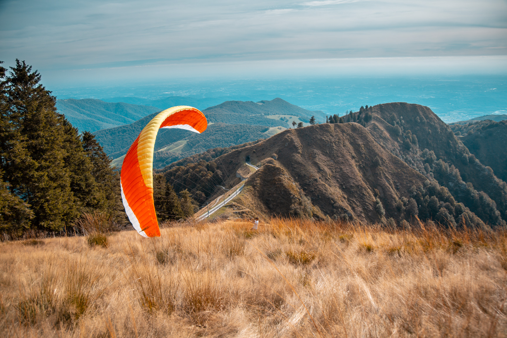 Paragliding at Monte Generoso