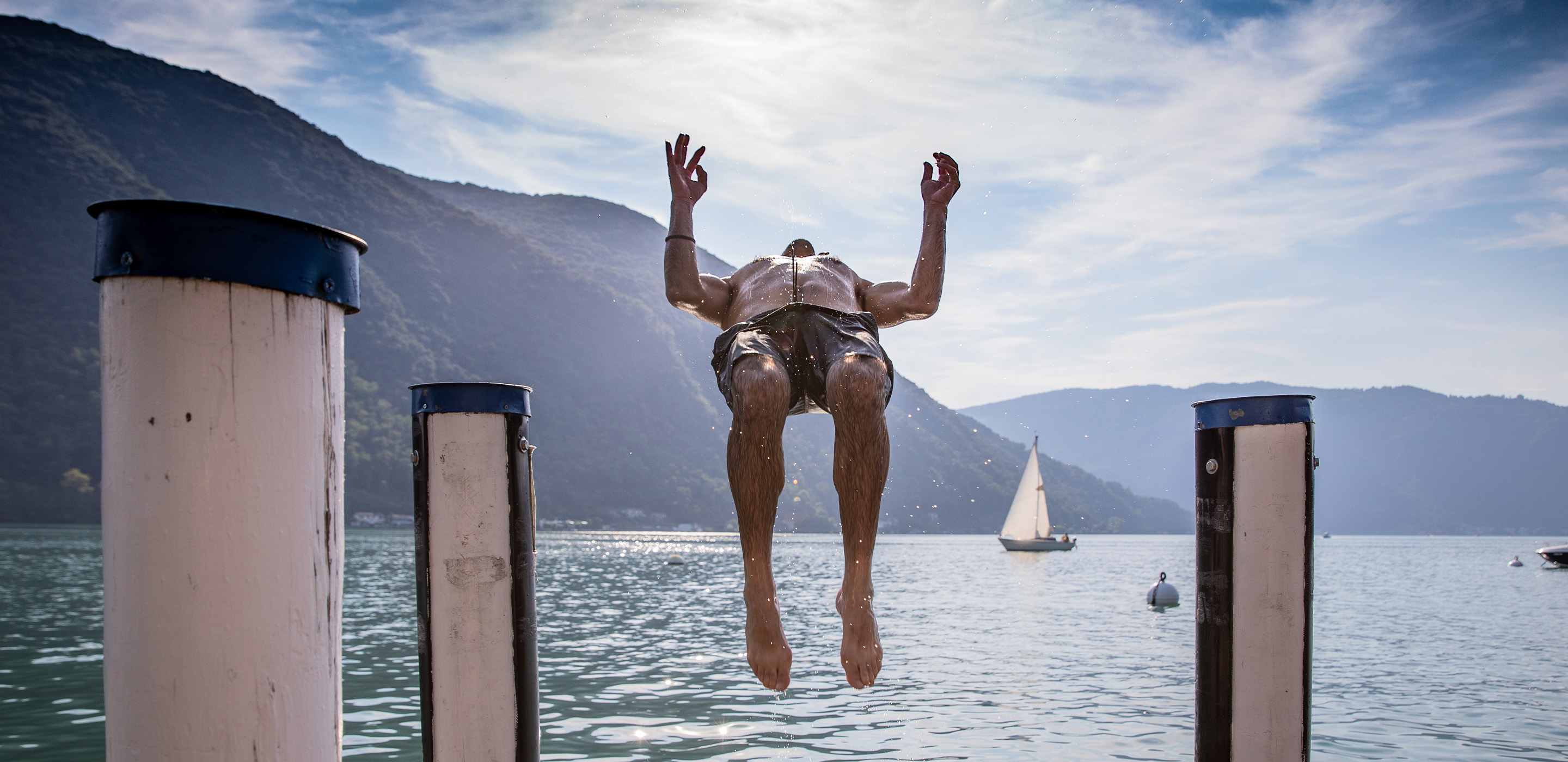 Tuffo nel lago